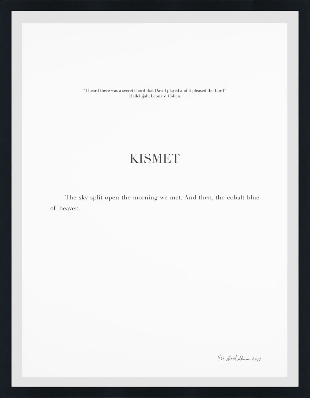 Haystack David Skeens, "Kismet"