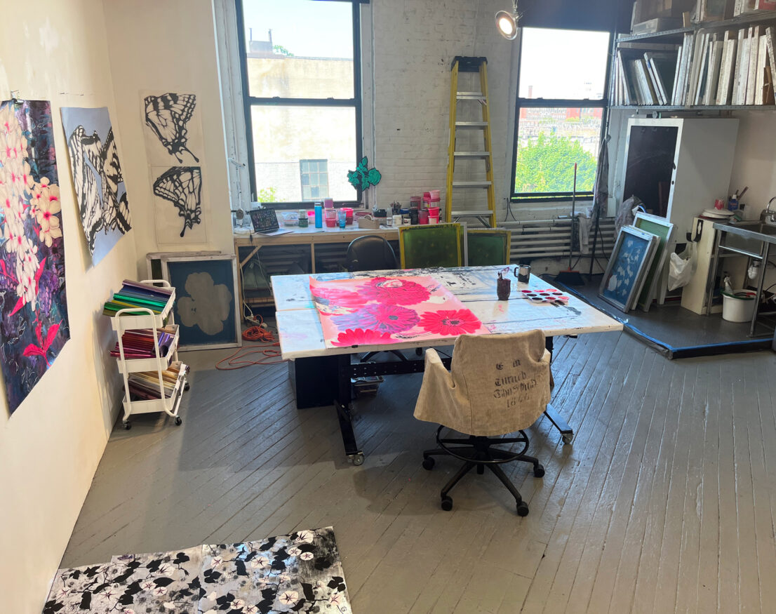 Sarah Fairchild's art studio