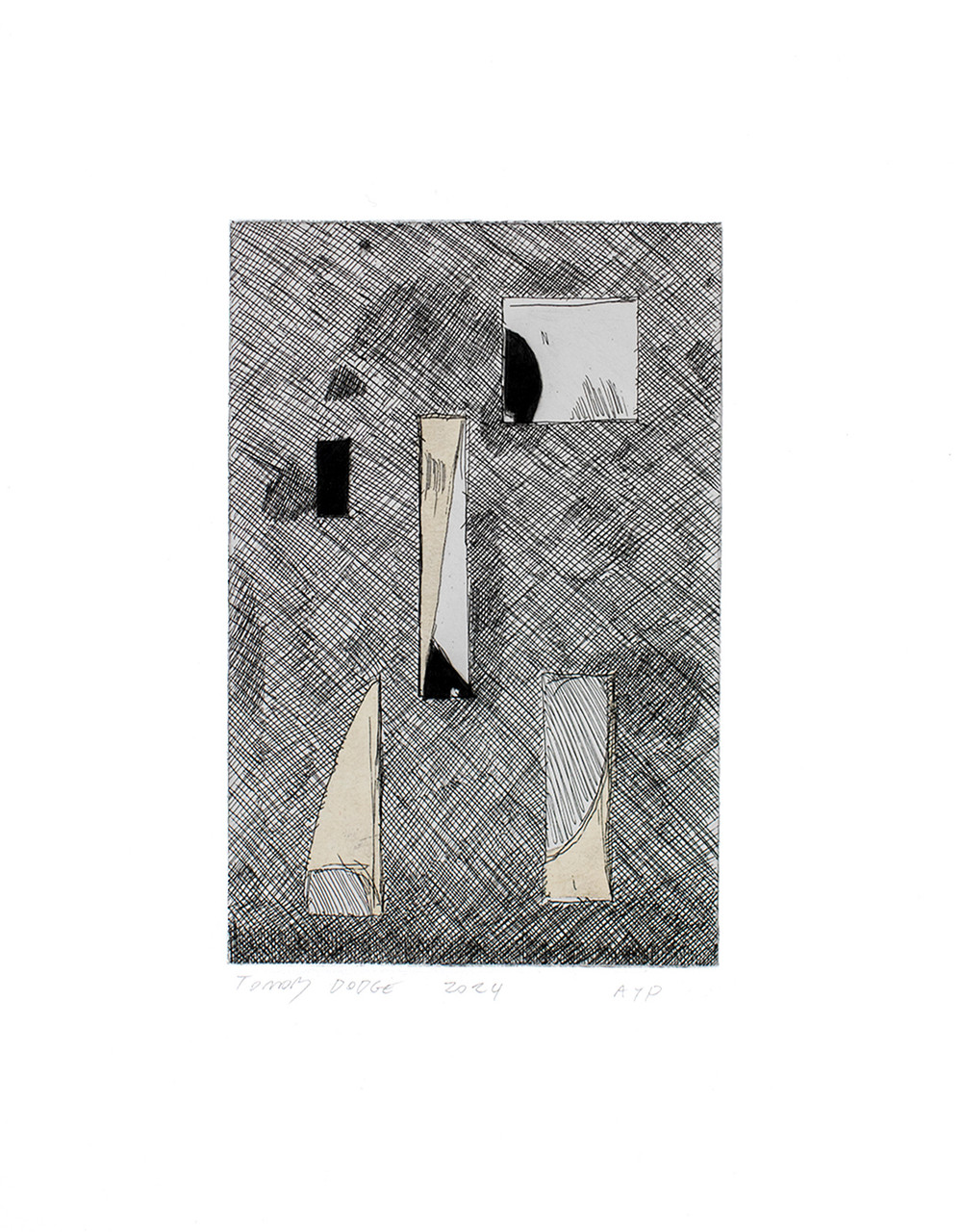 Tomory Dodge, Untitled (Chine Collé Etching 3)