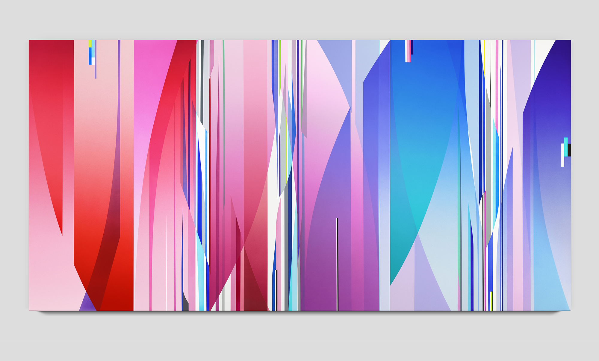 Dion Johnson, Pendulum (blue-red), 2024